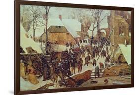 Winter Scene-Pieter Bruegel the Elder-Framed Giclee Print