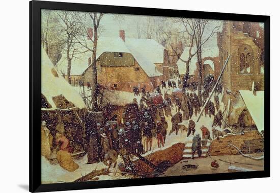 Winter Scene-Pieter Bruegel the Elder-Framed Giclee Print