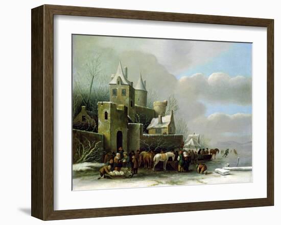 Winter Scene-Claes Molenaer-Framed Giclee Print