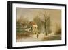 Winter Scene-Jacob Jan Coenraad Spohler-Framed Giclee Print