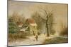Winter Scene-Jacob Jan Coenraad Spohler-Mounted Giclee Print