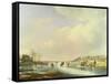 Winter Scene-Andreas Schelfhout-Framed Stretched Canvas