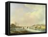Winter Scene-Andreas Schelfhout-Framed Stretched Canvas