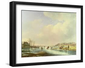 Winter Scene-Andreas Schelfhout-Framed Giclee Print