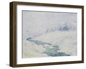 Winter Scene-John Henry Twachtman-Framed Giclee Print