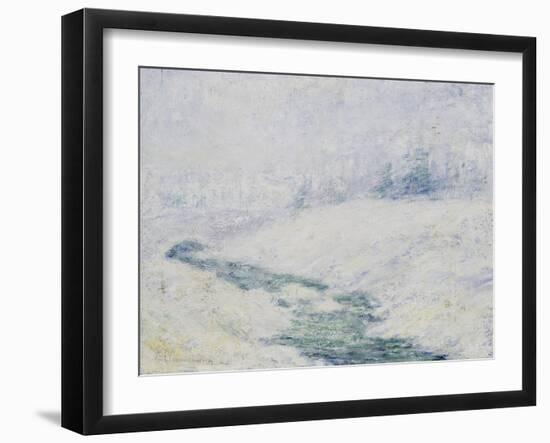 Winter Scene-John Henry Twachtman-Framed Giclee Print