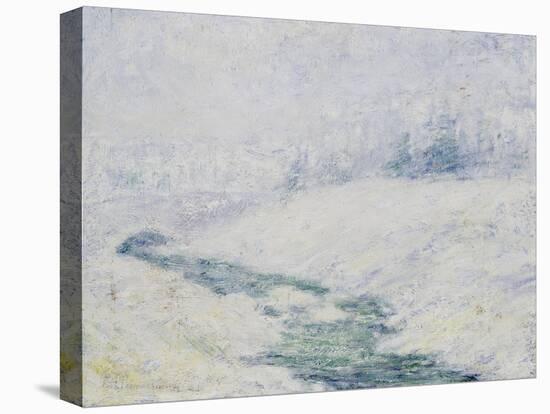 Winter Scene-John Henry Twachtman-Stretched Canvas