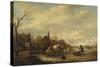 Winter Scene-Isack van Ostade-Stretched Canvas