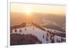 Winter scenery on the Belchen, Black Forest, Baden-Wurttemberg, Germany-Markus Lange-Framed Photographic Print