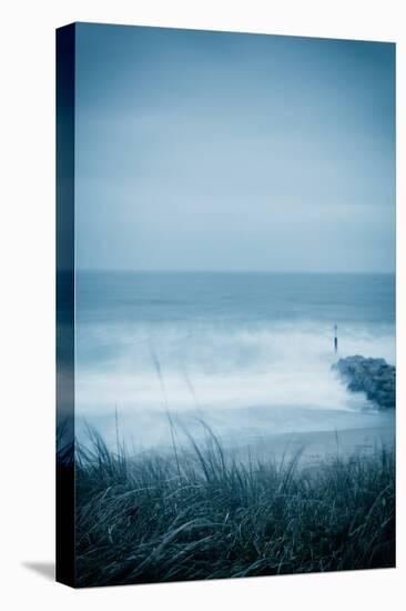 Winter Seascape-David Baker-Stretched Canvas