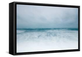 Winter Seascape-David Baker-Framed Stretched Canvas