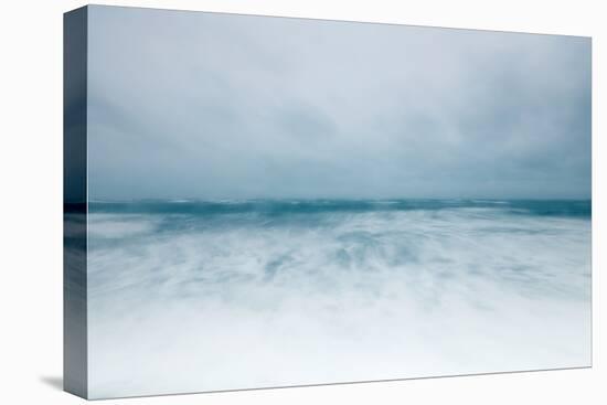 Winter Seascape-David Baker-Stretched Canvas