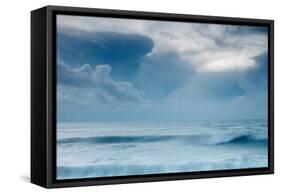 Winter Seascape-David Baker-Framed Stretched Canvas