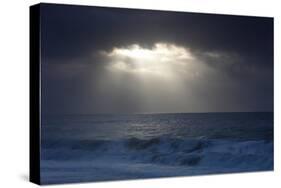 Winter Seascape-David Baker-Stretched Canvas