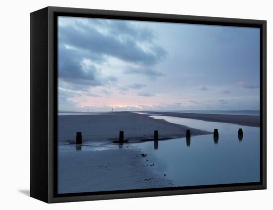 Winter Seascape-David Baker-Framed Stretched Canvas