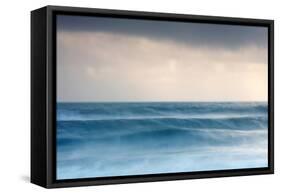 Winter Seascape-David Baker-Framed Stretched Canvas