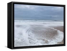 Winter Seascape-David Baker-Framed Stretched Canvas