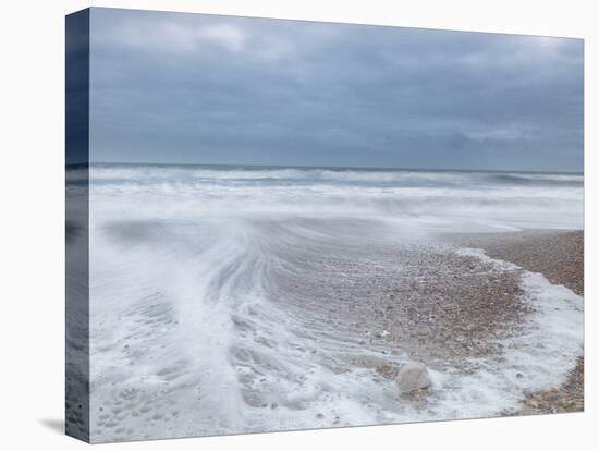 Winter Seascape-David Baker-Stretched Canvas