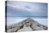 Winter Seascape-David Baker-Stretched Canvas