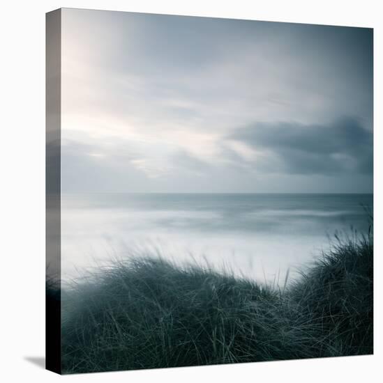 Winter Seascape-David Baker-Stretched Canvas