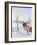 Winter Sheds-Timothy Easton-Framed Giclee Print