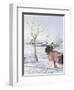 Winter Sheds-Timothy Easton-Framed Giclee Print