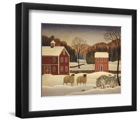 Winter Sheep I-Diane Ulmer Pedersen-Framed Art Print