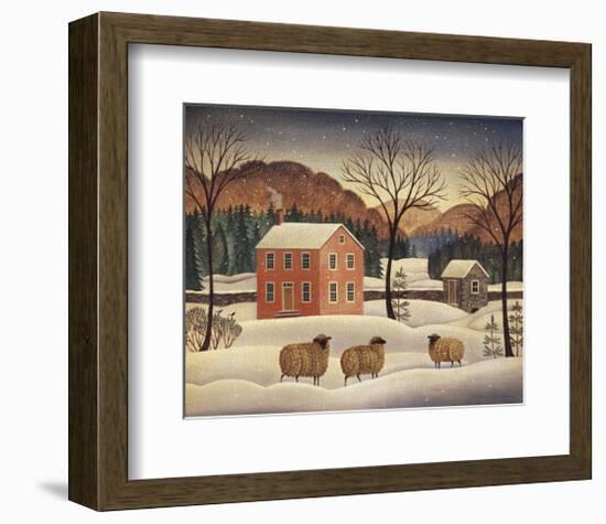 Winter Sheep II-Diane Ulmer Pedersen-Framed Art Print