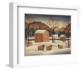 Winter Sheep II-Diane Ulmer Pedersen-Framed Art Print