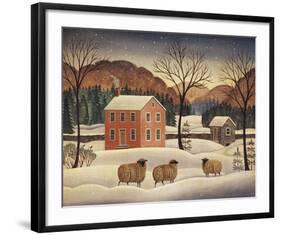 Winter Sheep II-Diane Ulmer Pedersen-Framed Art Print