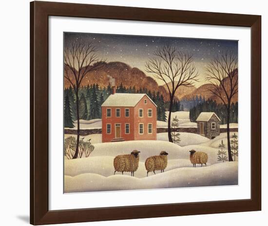 Winter Sheep II-Diane Ulmer Pedersen-Framed Art Print