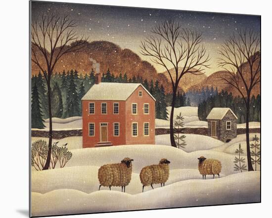 Winter Sheep II-Diane Ulmer Pedersen-Mounted Art Print