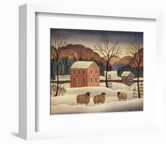 Winter Sheep II-Diane Ulmer Pedersen-Framed Giclee Print