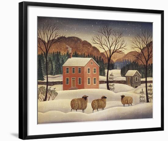 Winter Sheep II-Diane Ulmer Pedersen-Framed Giclee Print