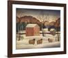 Winter Sheep II-Diane Ulmer Pedersen-Framed Giclee Print