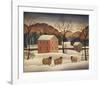 Winter Sheep II-Diane Ulmer Pedersen-Framed Giclee Print