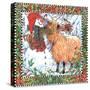Winter Sheep-Wendy Edelson-Stretched Canvas