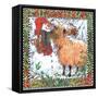 Winter Sheep-Wendy Edelson-Framed Stretched Canvas