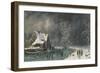 Winter Skating Scene-Louis Claude Mallebranche-Framed Giclee Print