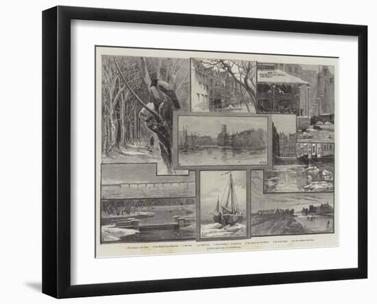 Winter Sketches at Rotterdam-Charles Whymper-Framed Giclee Print