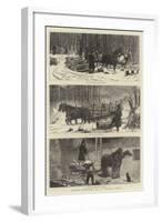 Winter Sketches on a Canadian Farm-Samuel Edmund Waller-Framed Giclee Print