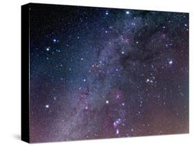 Winter Sky Panorama with Various Deep Sky Objects-null-Stretched Canvas