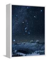 Winter Sky with Orion Constellation-Eckhard Slawik-Framed Stretched Canvas