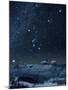 Winter Sky with Orion Constellation-Eckhard Slawik-Mounted Photographic Print