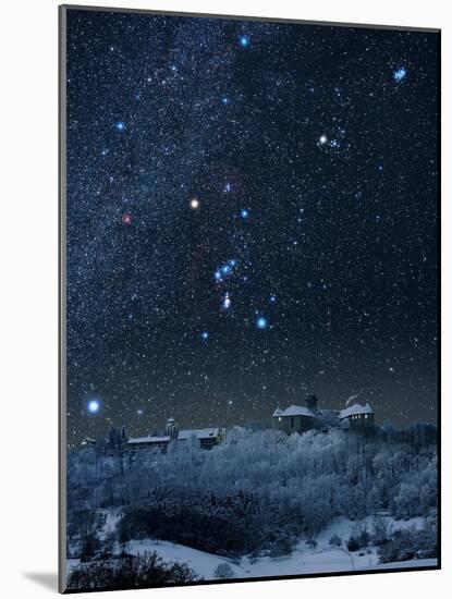 Winter Sky with Orion Constellation-Eckhard Slawik-Mounted Photographic Print