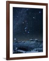 Winter Sky with Orion Constellation-Eckhard Slawik-Framed Photographic Print