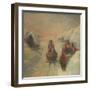 Winter, Sledge Driving-Konstantin Konstantinovich Pervukhin-Framed Giclee Print