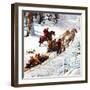 "Winter Sleigh Ride," December 17, 1949-John Clymer-Framed Giclee Print