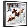 "Winter Sleigh Ride," December 17, 1949-John Clymer-Framed Giclee Print