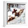 "Winter Sleigh Ride," December 17, 1949-John Clymer-Framed Giclee Print